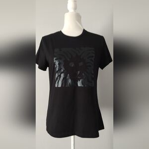 Anne Klein sport T-shirt  Color Black Size Large Short Sleeves Good Condition